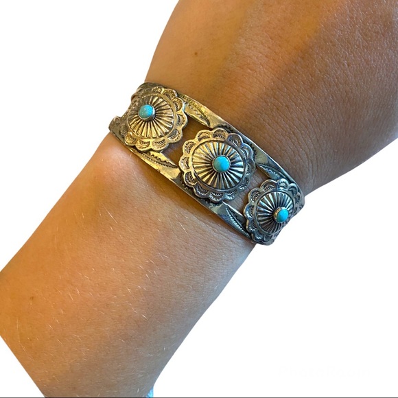 Sterling Silver Turquoise Cuff